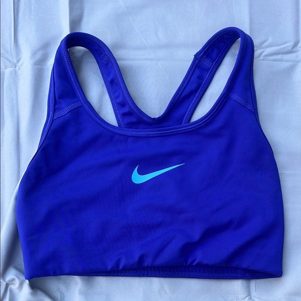 Nike Blue Sports Bra Racerback Medium Support
